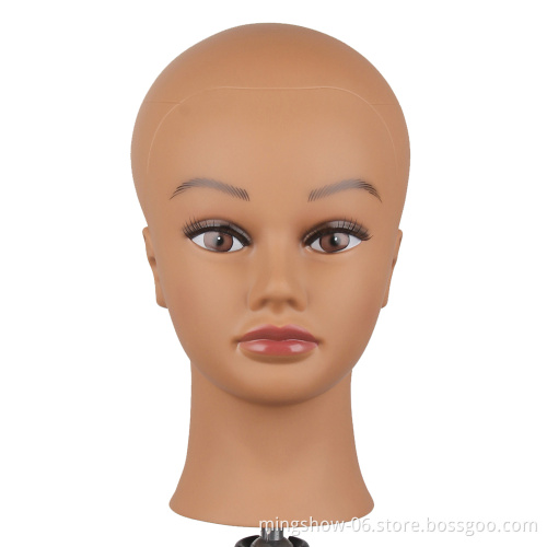Wig stand tripod mannequin head realistic female mannequin head for display